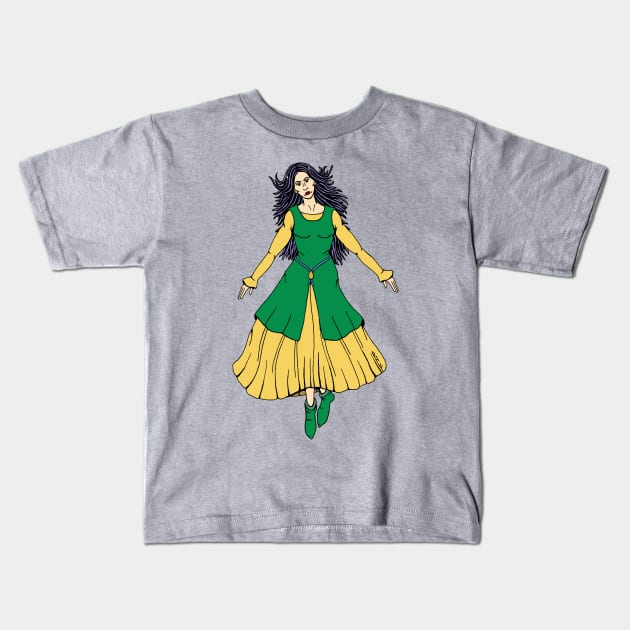 Fairy Mistress Leanan Sidhe Kids T-Shirt by AzureLionProductions